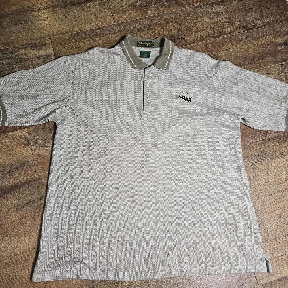 Vintage Oakland Beach Golf Club Polo Mens XL Bastion Golf Made USA 100% Cotton